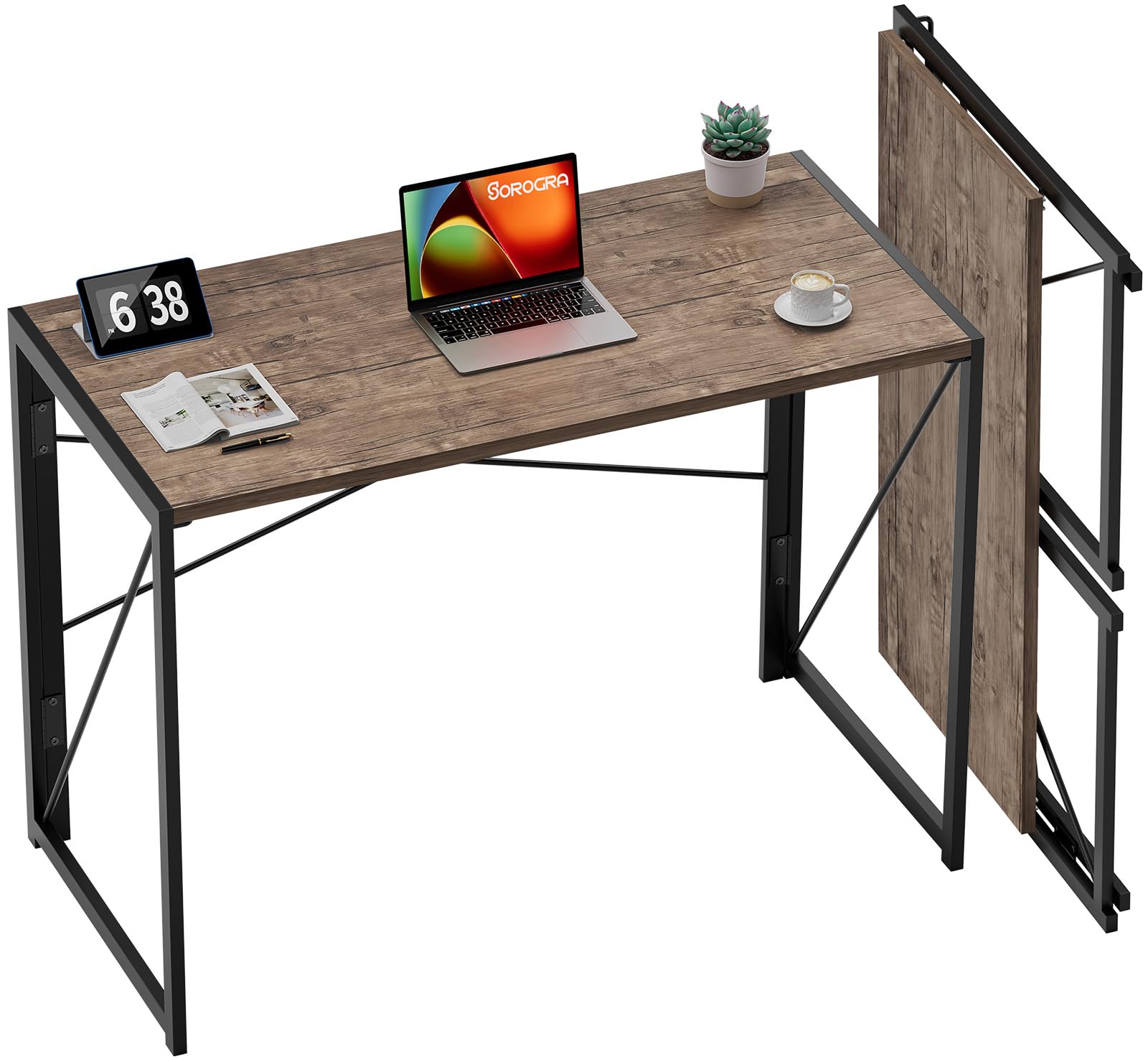 Algopix Similar Product 7 - Coavas Folding Desk No Assembly
