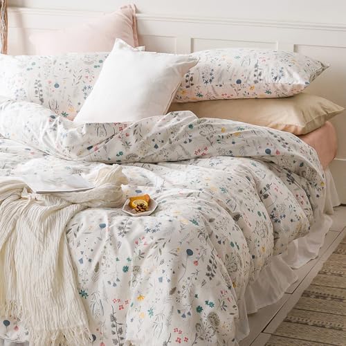 Algopix Similar Product 19 - HighBuy Floral Duvet Cover Queen 100