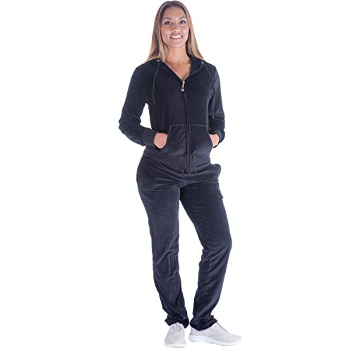 Algopix Similar Product 2 - LeeHanTon Velour Jogging Suits for