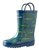 Algopix Similar Product 7 - OAKI Kids Rubber Rain Boots with