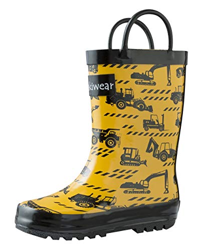 Algopix Similar Product 2 - OAKI Kids Rubber Rain Boots with