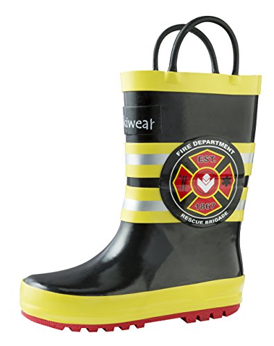 Algopix Similar Product 7 - OAKI Kids Rubber Rain Boots with