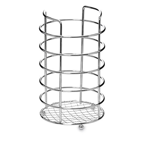 Algopix Similar Product 9 - YBM Home Round Chrome Utensil Holder