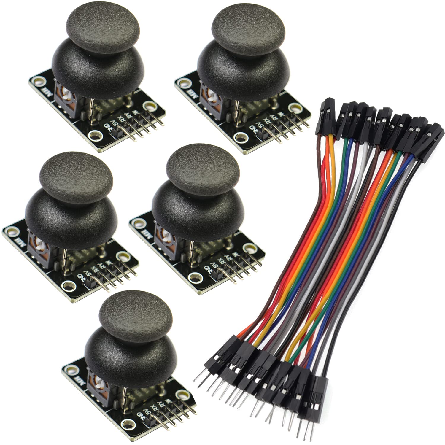 Algopix Similar Product 9 - AIHJCNELE 5pcs Dual Axis XY Joystick