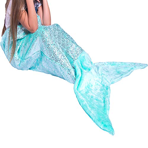 Algopix Similar Product 10 - PixieCrush Mermaid Tail Blanket for