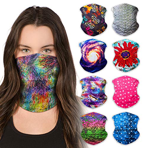 Algopix Similar Product 12 - SoJourner 9PCS Seamless Bandanas Face