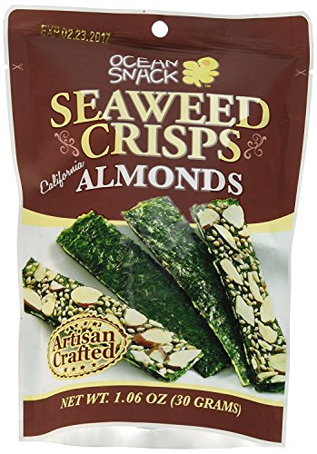 Algopix Similar Product 9 - Ocean Snack Seaweed Crisps Almonds