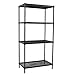 Algopix Similar Product 3 - Apollo Hardware Black 4Shelf Wire Mesh
