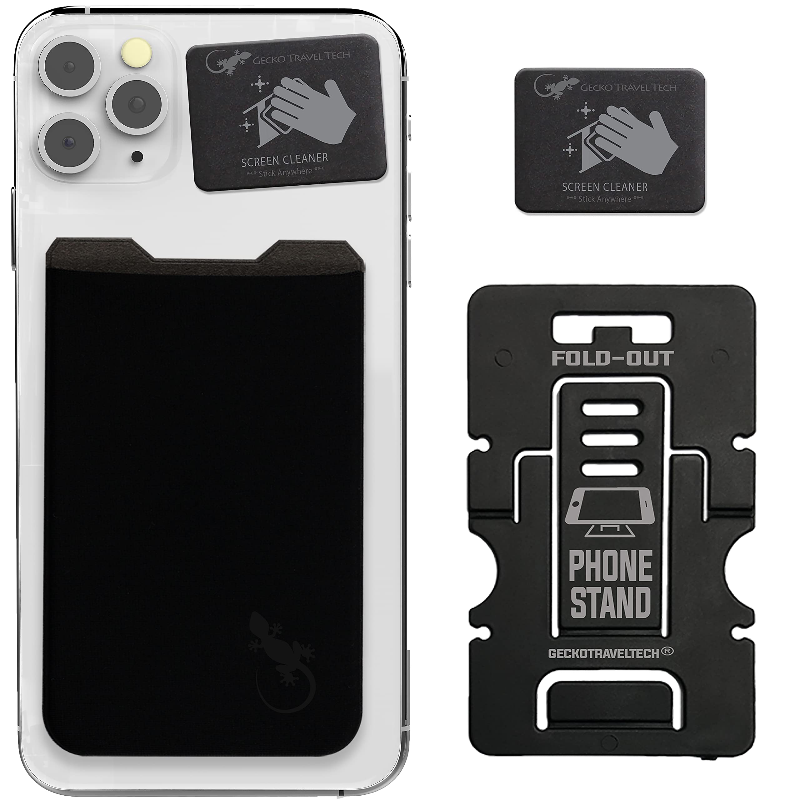 Algopix Similar Product 5 - Gecko Travel Tech phone wallet Stick