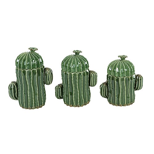 Algopix Similar Product 10 - Benzara Unique Cactus Designed Ceramic