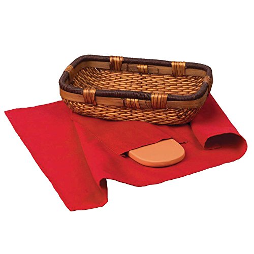 Algopix Similar Product 7 - Origins Bread Basket with Warming Stone