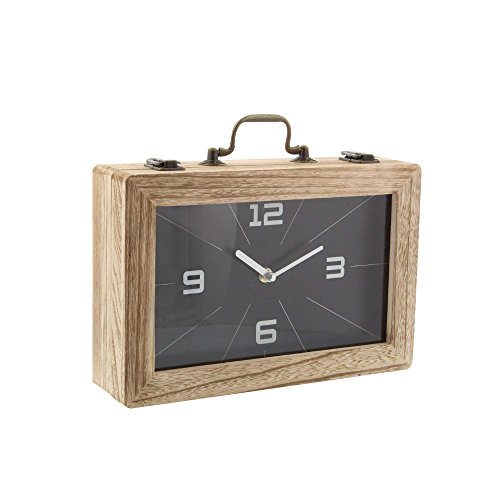 Algopix Similar Product 1 - Benzara Adorable Wood Clock Box
