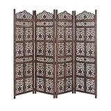 Algopix Similar Product 4 - Benzara Wood Panel Screen Distressed