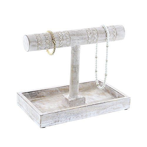 Algopix Similar Product 20 - Benzara Wood White Finish Holder T