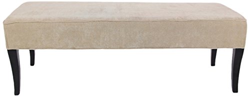 Algopix Similar Product 8 - Benzara Elegant Wood Fabric Bench, Beige