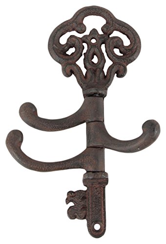 Algopix Similar Product 9 - Benzara Rustic Brown Key Shaped Wall