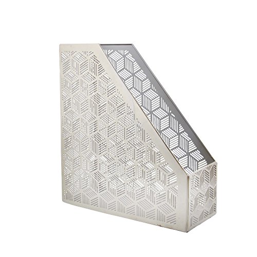Algopix Similar Product 20 - Benzara Charming Silver Metal Magazine