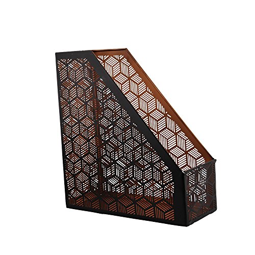 Algopix Similar Product 15 - Benzara Metallic Black Magazine Holder