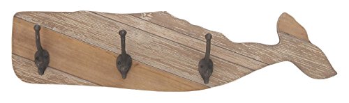 Algopix Similar Product 20 - Benzara Appealing Wood Fish Wall Hook
