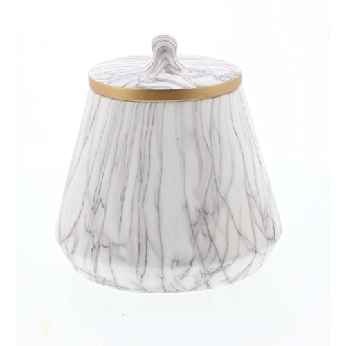 Algopix Similar Product 9 - Benzara Elegant Marble Oval Jar