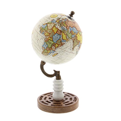 Algopix Similar Product 18 - Benzara World Pu Globe with Wood Marble