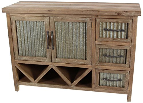 Algopix Similar Product 17 - Benzara Wooden Metal Cabinet