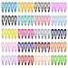 Algopix Similar Product 13 - 100 Pieces Solid Color 2 Inch Barrettes