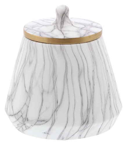 Algopix Similar Product 5 - Benzara Graceful Marble Oval Jar