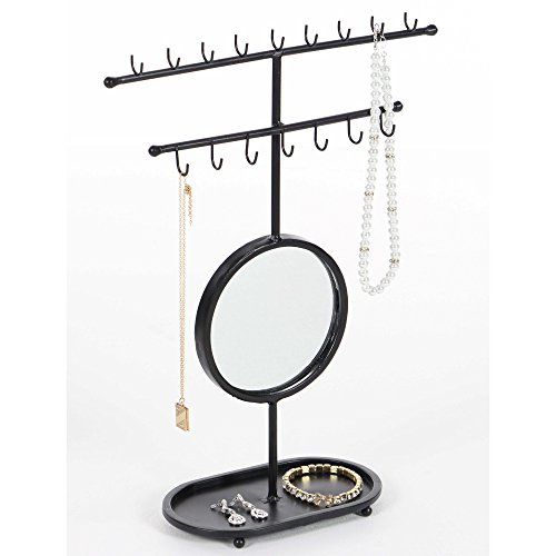 Algopix Similar Product 11 - Benzara Groovy Black Mirror Jewelry