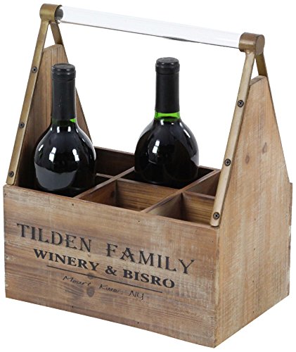 Algopix Similar Product 14 - Benzara Wood Impressive Wine Holder