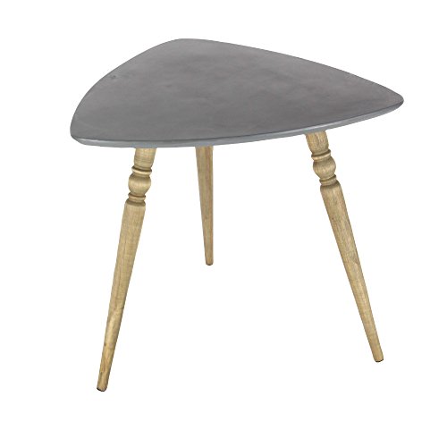 Algopix Similar Product 3 - Benzara Charming Grey Wood Accent Table
