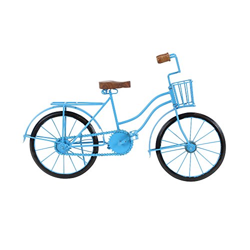 Algopix Similar Product 5 - Benzara Epoch Blue Bicycle Decor Home