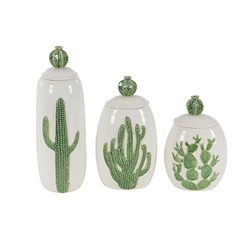 Algopix Similar Product 2 - Benzara Embossed Cactus Designed