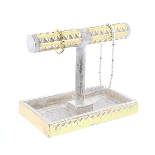 Algopix Similar Product 8 - Benzara Beautiful Designed Wood Jewelry