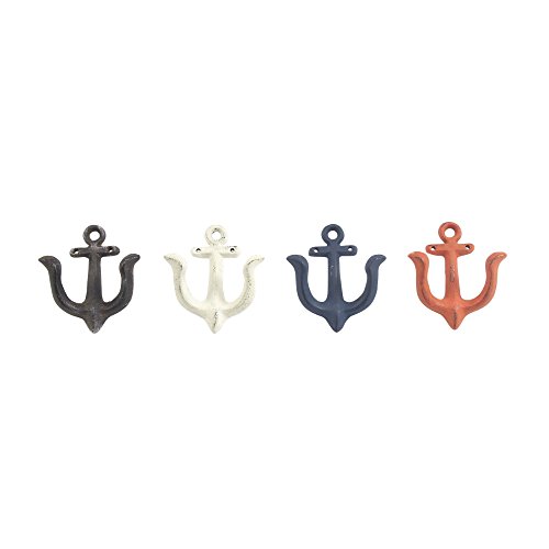Algopix Similar Product 10 - Benzara Prismatic Anchor Hook Assorted