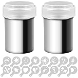 Algopix Similar Product 10 - 2 Stainless Steel Powder Shakers