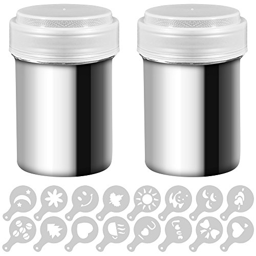 Algopix Similar Product 8 - 2 Stainless Steel Powder Shakers