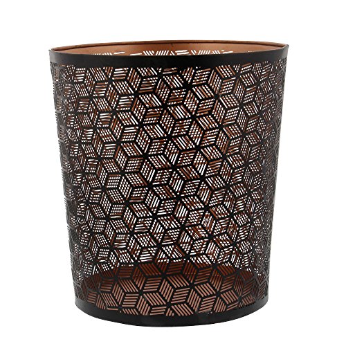 Algopix Similar Product 18 - Benzara Hardwearing Metal Waste Can