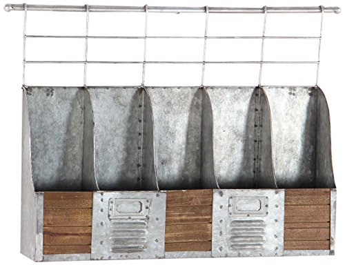 Algopix Similar Product 1 - Benzara Debilitated Metal Wood Wine