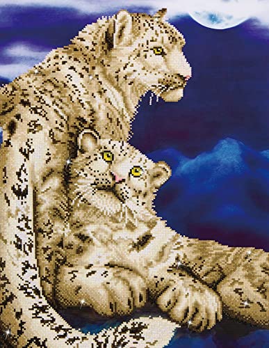 Algopix Similar Product 15 - Diamond Dotz Snow Leopards Diamond