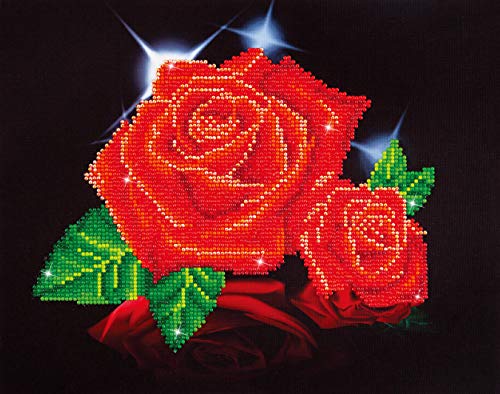 Algopix Similar Product 16 - DIAMOND DOTZ Red Rose Sparkle