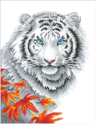 Algopix Similar Product 17 - Diamond Dotz White Tiger in Autumn