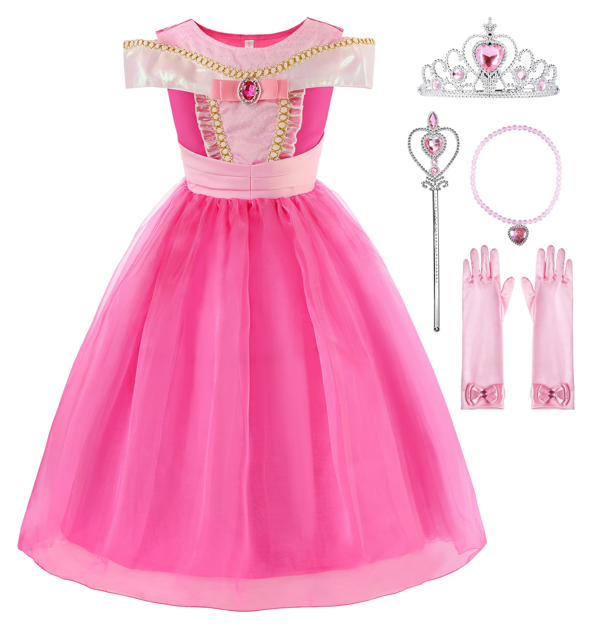Algopix Similar Product 16 - ReliBeauty Girls Drop Shoulder Princess