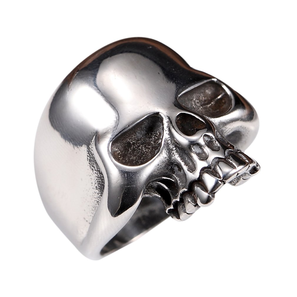 Algopix Similar Product 17 - Stainless Steel Mens Cool Skull Head