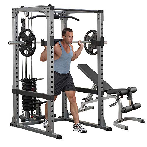 Algopix Similar Product 12 - BodySolid GPR378 Power Rack with Lat