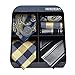 Algopix Similar Product 17 - HISDERN Lot 3 PCS Classic Mens Tie Set