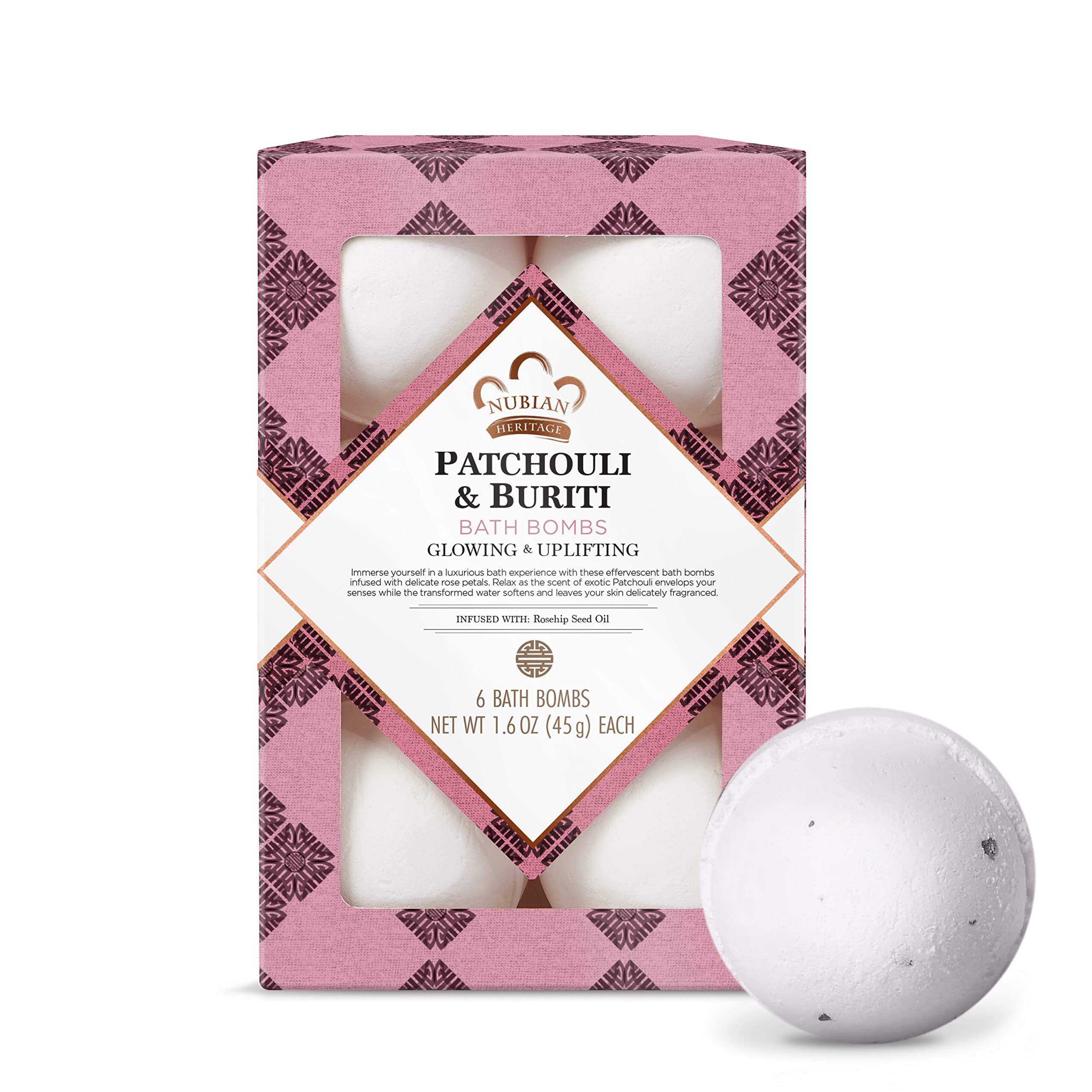 Algopix Similar Product 5 - Nubian Heritage Bath Bombs Patchouli