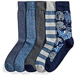 Algopix Similar Product 7 - Goodthreads Mens Patterned Socks Pack