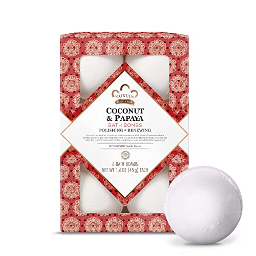 Algopix Similar Product 1 - Nubian Heritage Bath Bombs Coconut and