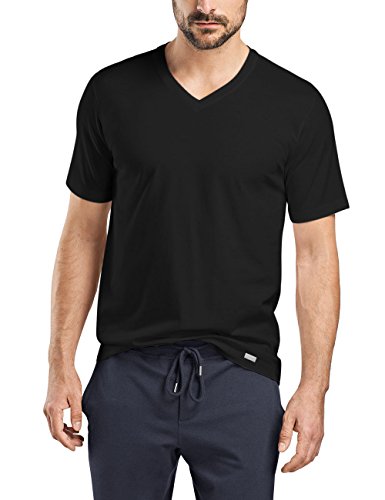 Algopix Similar Product 6 - HANRO Mens Living Short Sleeve VNeck